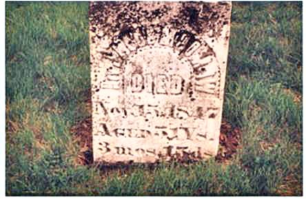 Jacob Moomaw's headstone