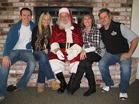  Santa with Travis, Stephanie, Janet & Bruce Hoover