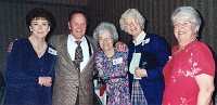  Gloria [Chambers], Dick Williams, Marissa [Mahakian] Nancy [James] Linda [Stohr]