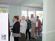  Lining up for the buffet