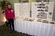  Joan [Gatter] Mumma next to the display boards