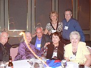  Standing: Audrey [Lundberg] Goss, Jim Goss ~~~ Sitting: Lucky Murphy, MaryLou [Dreyer] Merriam, Bob Motta, Carol [Josephesen] Motta, Shirley [Jones] Blomquist