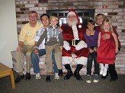  Bruce MacLean, Trevor MacLean, Gavin Dausses, Santa,  Karyna MacLean, Sandy MacLean & Grace Dausses