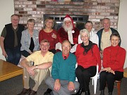  TOP ROW: Roger MacLean, Lois MacLean, Sandy MacLean, Santa, Nancy Cutter, Fred Cutter
2nd ROW: Bruce MacLean, Doug Mumma, Pat Shirley, Joan Mumma